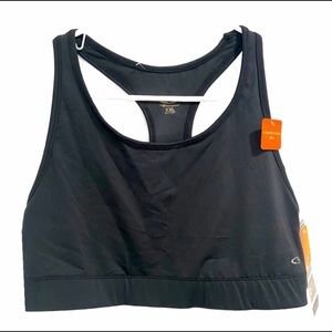 XXL Champion Compression Sports Bra BLACK